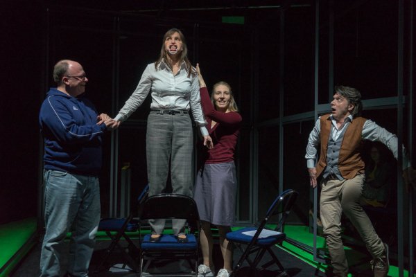 Die Hamletmaschine (2018): Gabriela Paule, Jürgen Fickentscher, Claudia Stühle