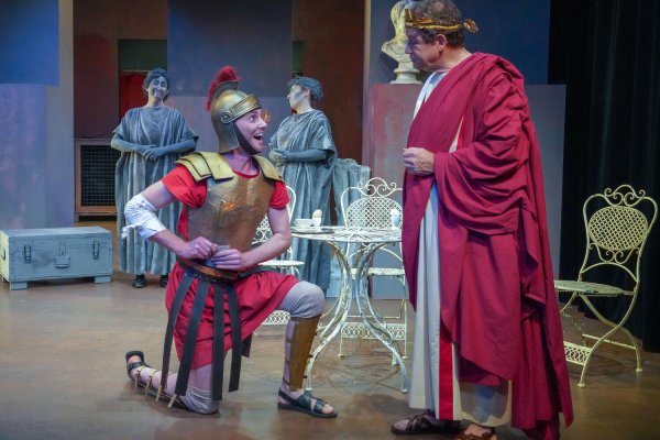 Romulus der Große (2019): Sylvia Lauterbach, Frank Ambrosius, Tim Sokollek, Ursula Kaiser