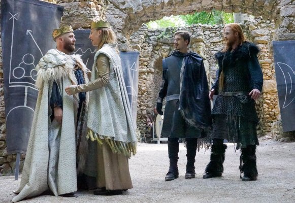 Macbeth (2019): Claudia Stühle, Tim Haensell, Tizian Glaser, Sigurd Sundby